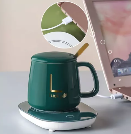 Taza Con Calentador Eléctrico